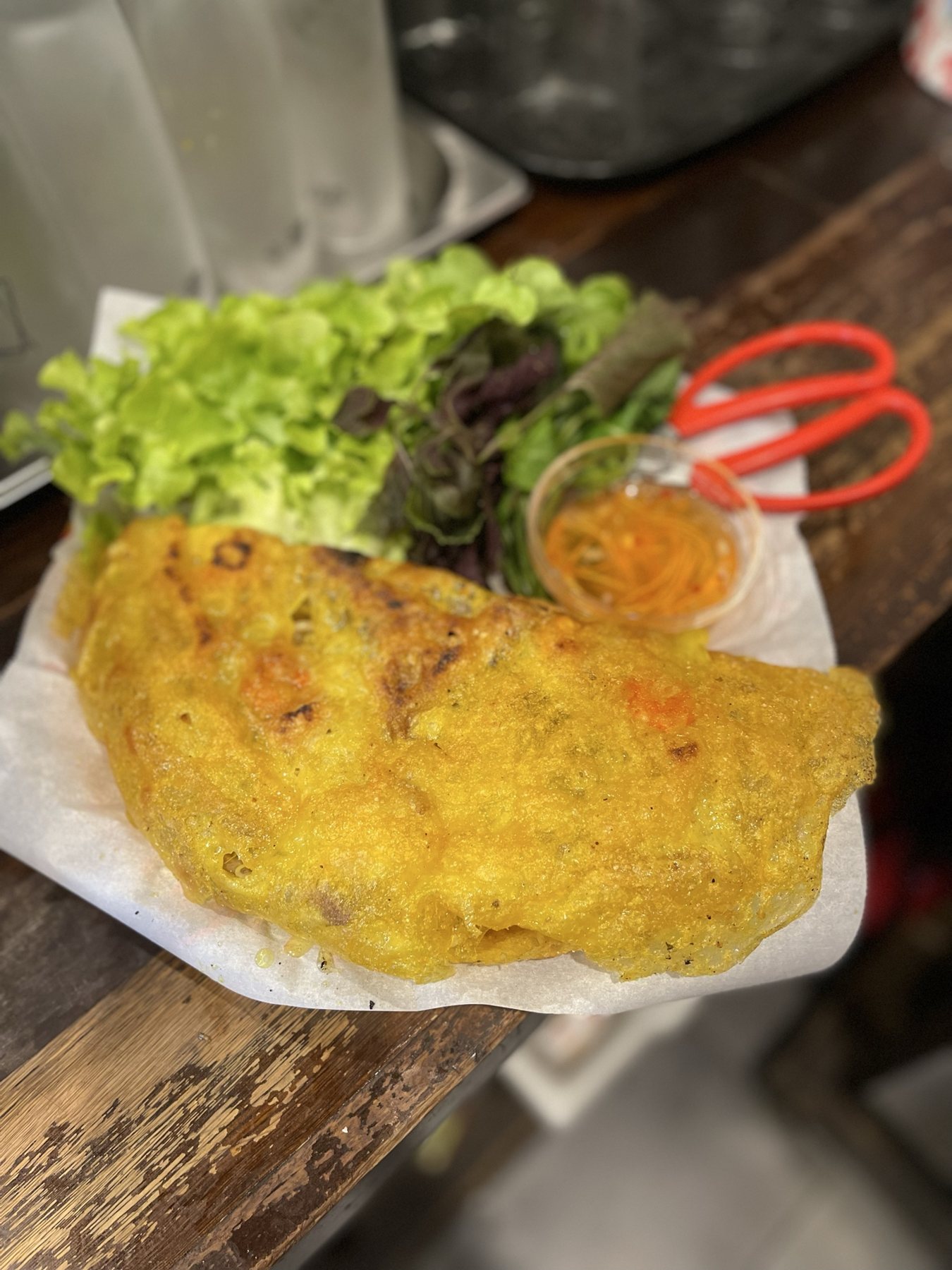 Prepared Vietnamese dish at Gia Đình